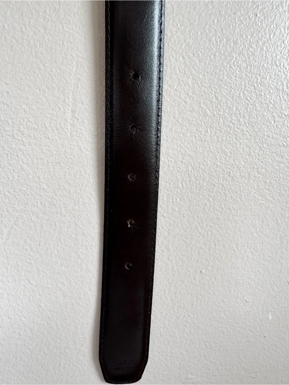 VTG Pierre Cardin 41” Reversible Brown Black Leather Belt w Mixed Metal Buckle L